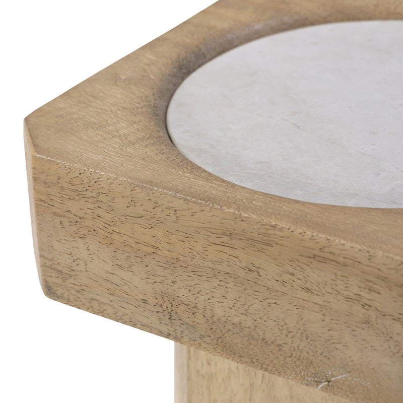 Rumi End Table - Light Natural Mango
