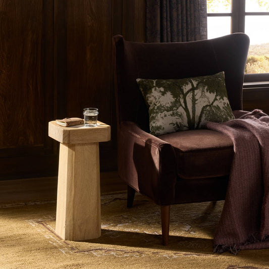Rumi End Table - Light Natural Mango