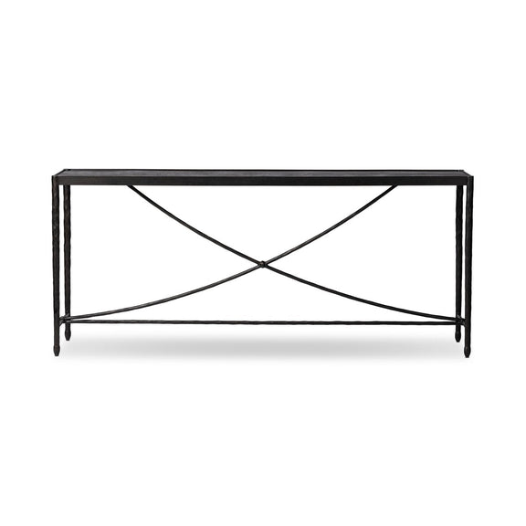 Jade Console Table - Textured Bronze