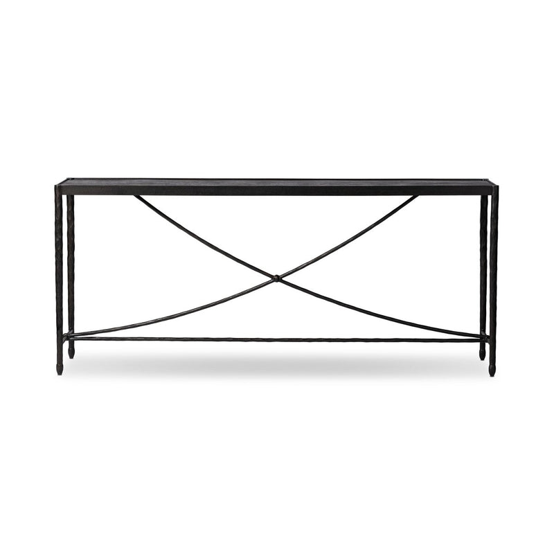 Jade Console Table - Textured Bronze