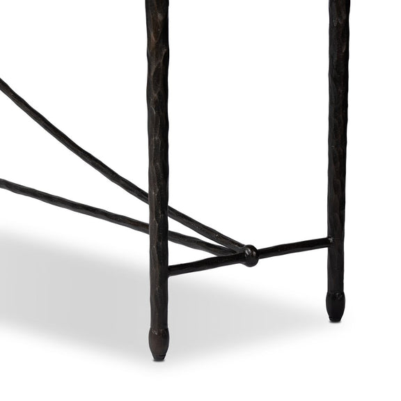 Jade Console Table - Textured Bronze