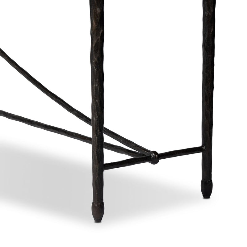 Jade Console Table - Textured Bronze