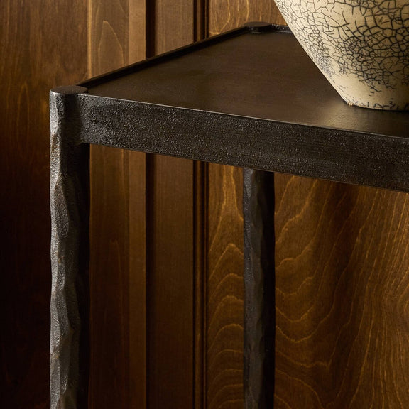 Jade Console Table - Textured Bronze