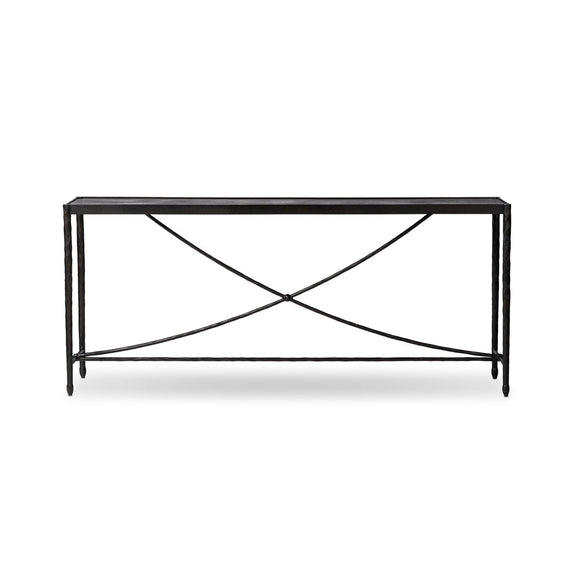 Jade Console Table - Textured Bronze