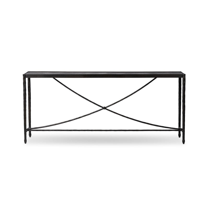 Jade Console Table - Textured Bronze