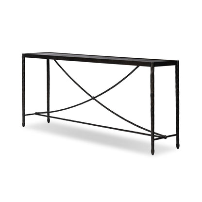 Jade Console Table - Textured Bronze