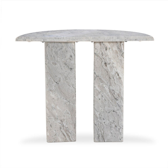 Kai Console Table - Light Grey Onyx