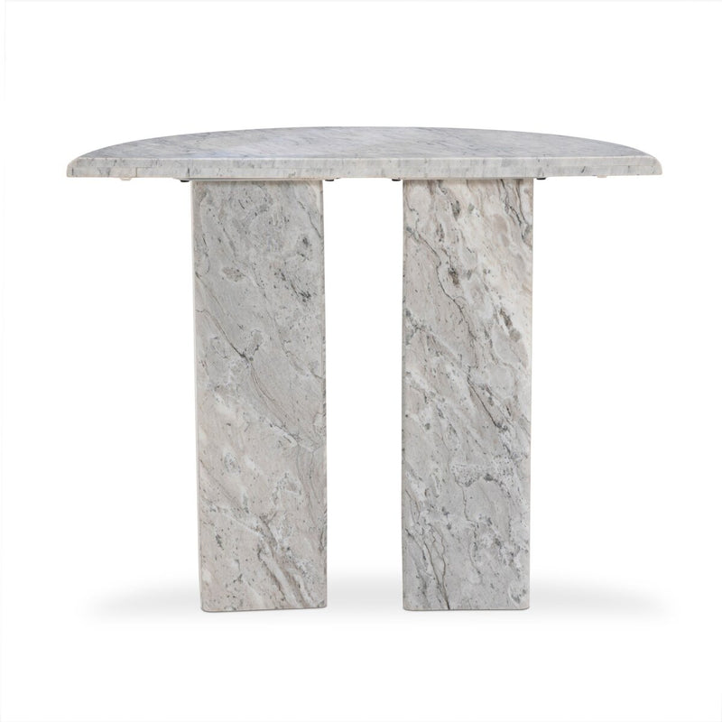 Kai Console Table - Light Grey Onyx