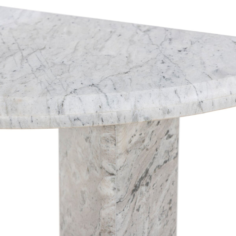 Kai Console Table - Light Grey Onyx