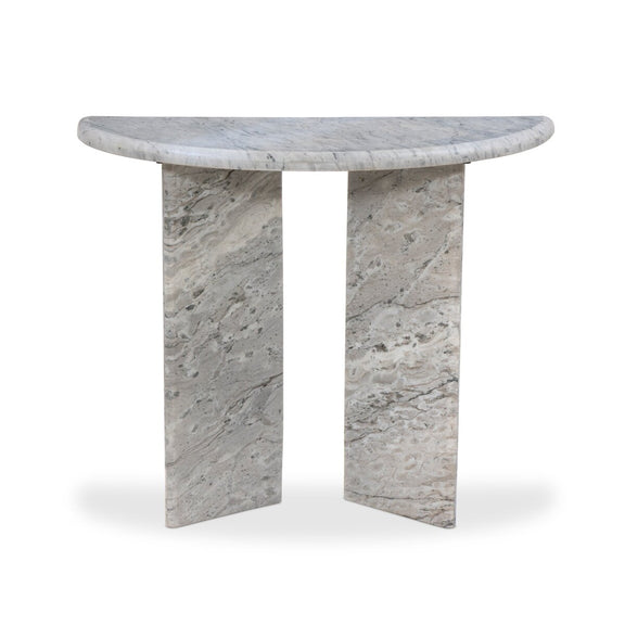 Kai Console Table - Light Grey Onyx