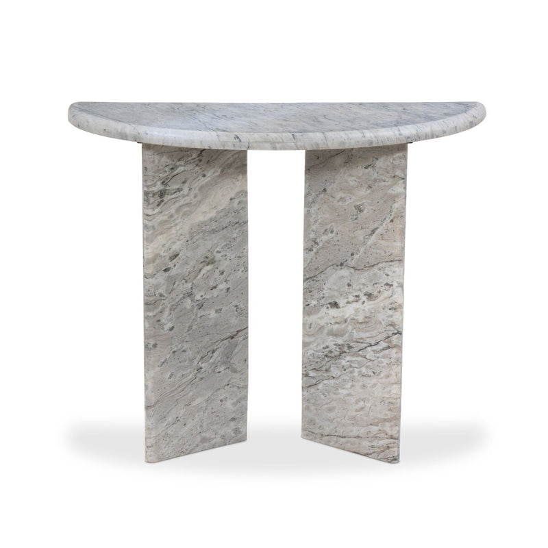 Kai Console Table - Light Grey Onyx