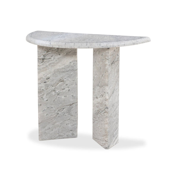 Kai Console Table - Light Grey Onyx