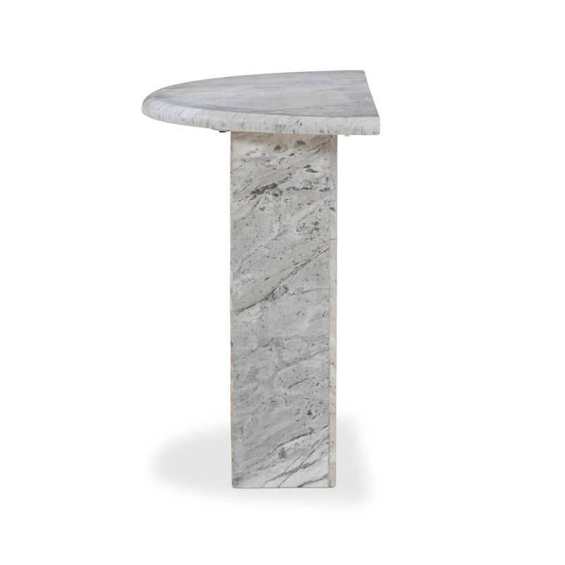 Kai Console Table - Light Grey Onyx