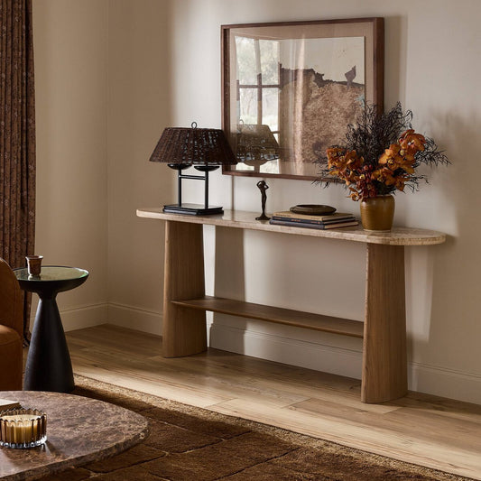 Terry Console Table - Sand Marble