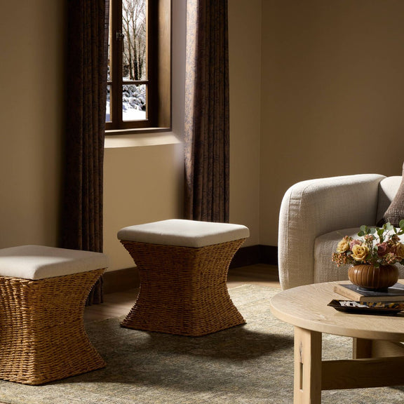 Raiko Accent Stool - Lynchart Sand