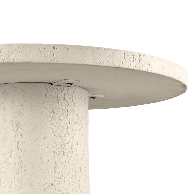 Varda Outdoor Bar + Counter Table - Coarse Ivory Concrete