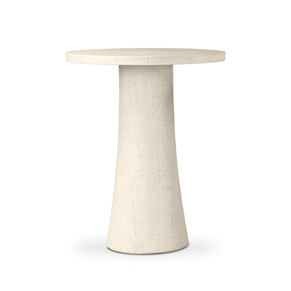 Varda Outdoor Bar + Counter Table - Coarse Ivory Concrete