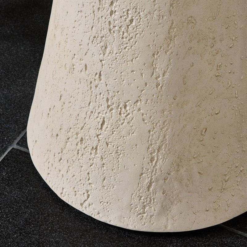 Varda Outdoor Bar + Counter Table - Coarse Ivory Concrete