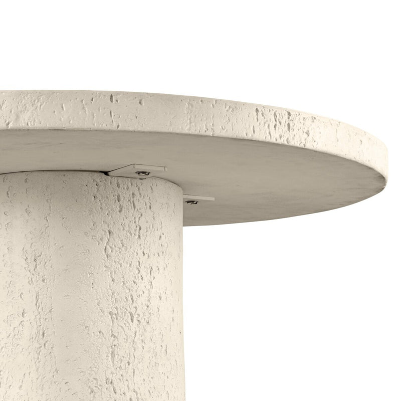 Varda Outdoor Bar + Counter Table - Coarse Ivory Concrete