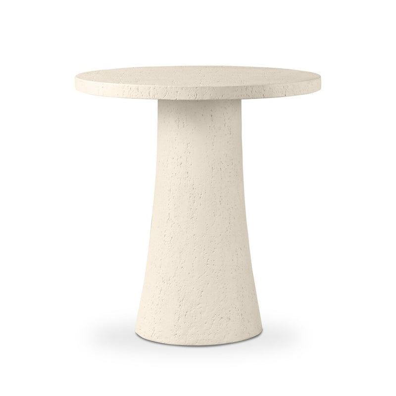 Varda Outdoor Bar + Counter Table - Coarse Ivory Concrete