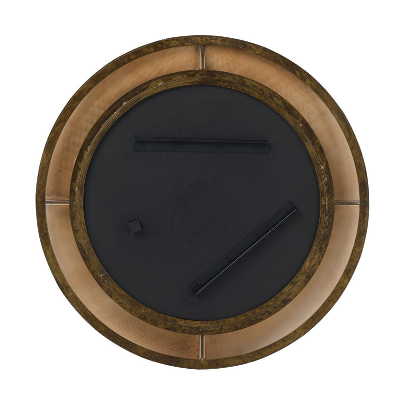 Ayano Small Round Mirror - Smoked Brown Cast Glass
