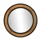 Ayano Small Round Mirror - Smoked Brown Cast Glass