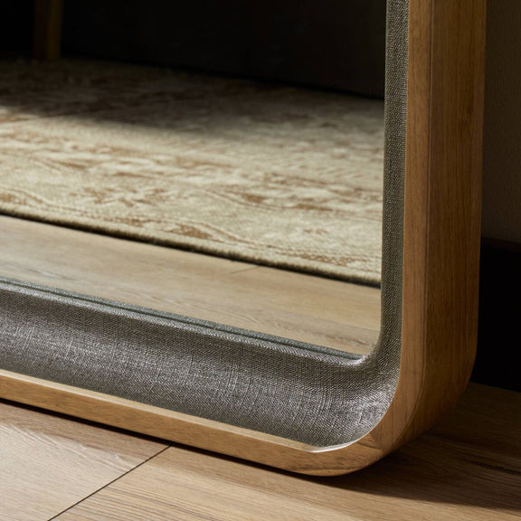 Arno Grand Floor Mirror - Amber Sungkai Solid