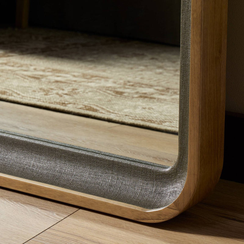 Arno Grand Floor Mirror - Amber Sungkai Solid