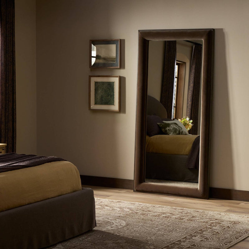 Velaz Floor Mirror - Warm Oak Veneer