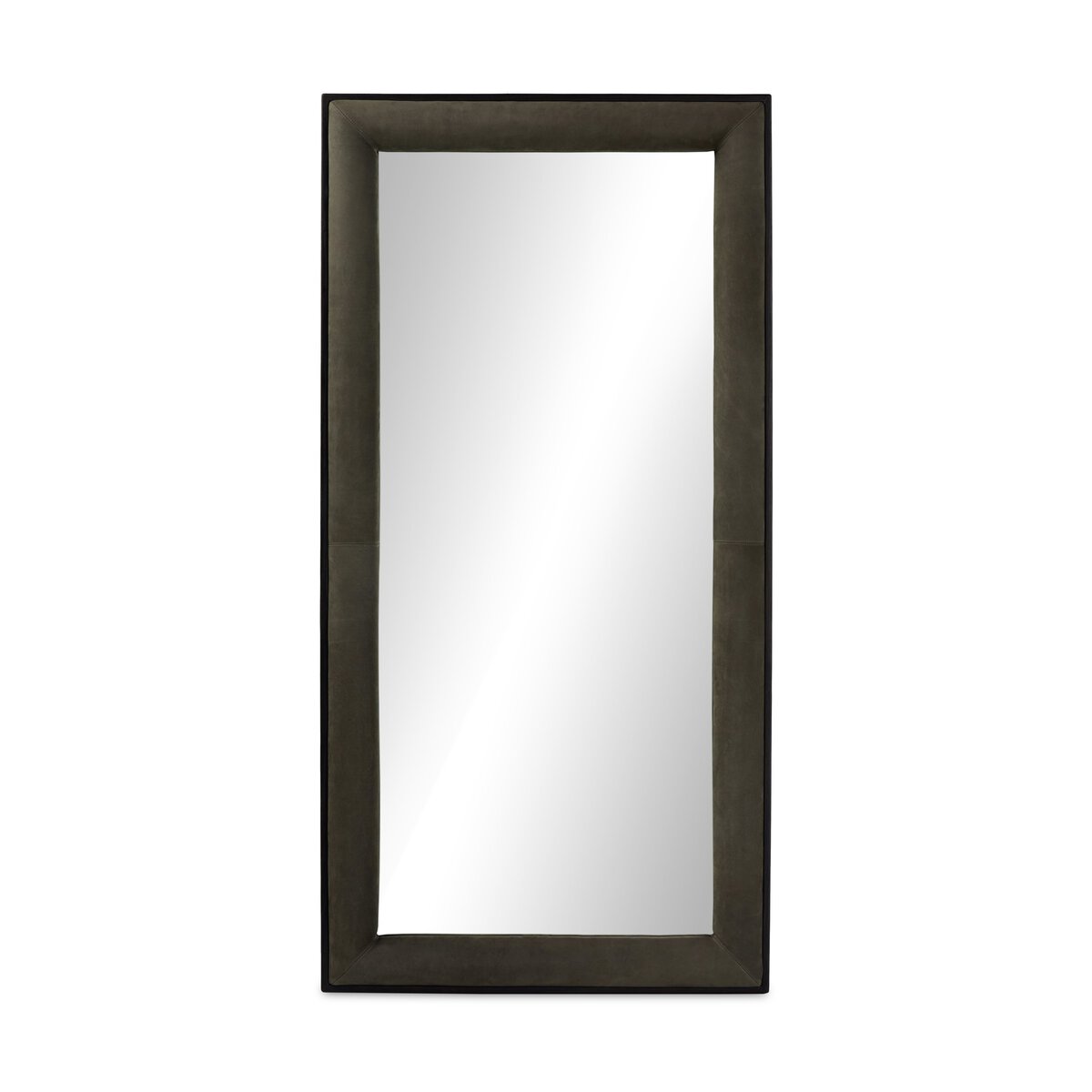 Velaz Floor Mirror - Distressed Black Oak Veneer
