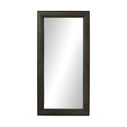 Velaz Floor Mirror - Distressed Black Oak Veneer