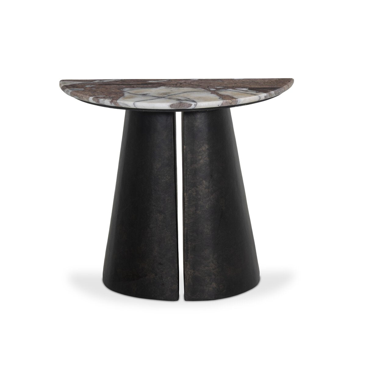 Valentina End Table - Textured Smoke And Russet