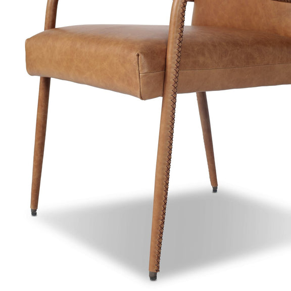 Quill Dining Armchair - Chaps Saddle