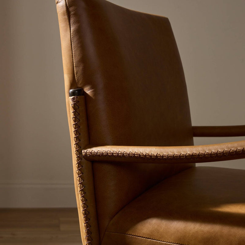 Quill Dining Armchair - Chaps Saddle
