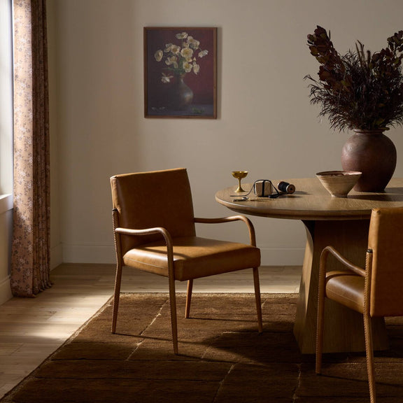 Quill Dining Armchair - Chaps Saddle