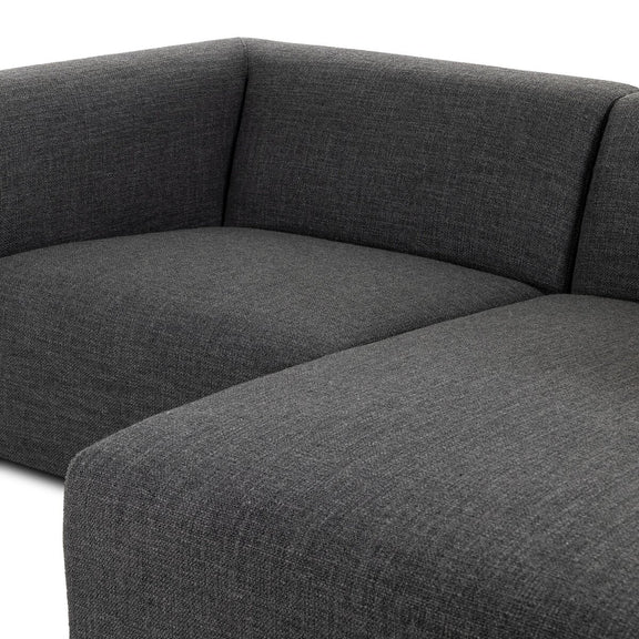 Lawndale 2-Piece Sectional - Saxon Charcoal