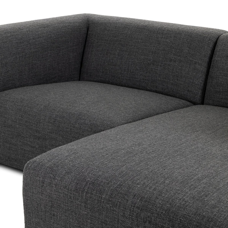 Lawndale 2-Piece Sectional - Saxon Charcoal