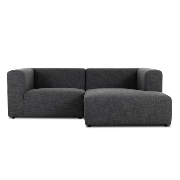 Lawndale 2-Piece Sectional - Saxon Charcoal