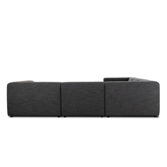 Lawndale 5-Piece Sectional - Saxon Charcoal