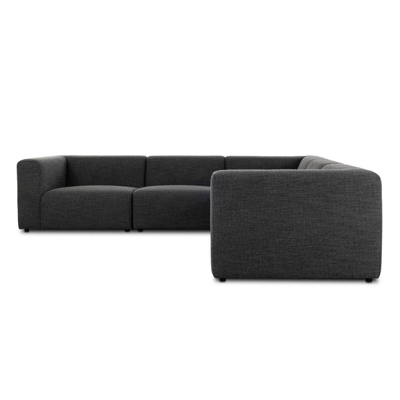 Lawndale 5-Piece Sectional - Saxon Charcoal