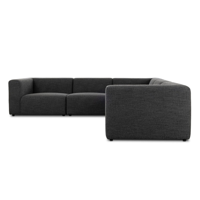 Lawndale 5-Piece Sectional - Saxon Charcoal