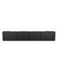 Lawndale 5-Piece Chaise Sectional - Saxon Charcoal