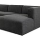 Lawndale 5-Piece Chaise Sectional - Saxon Charcoal