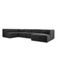 Lawndale 5-Piece Chaise Sectional - Saxon Charcoal