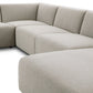 Lawndale 5-Piece Chaise Sectional - Napa Sandstone