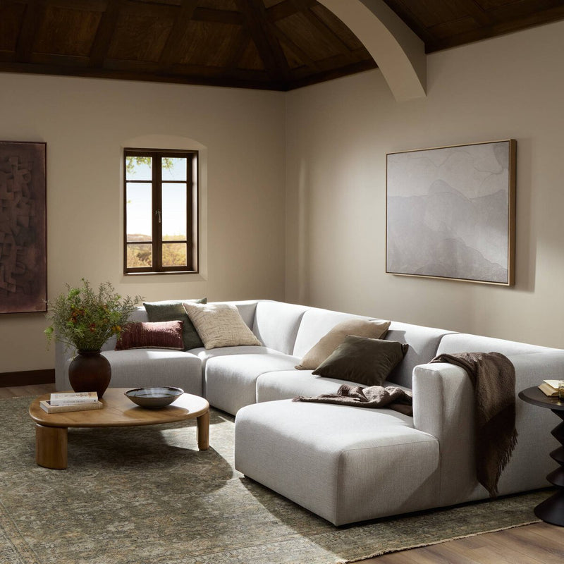 Lawndale 5-Piece Chaise Sectional - Napa Sandstone