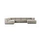 Lawndale 5-Piece Chaise Sectional - Napa Sandstone
