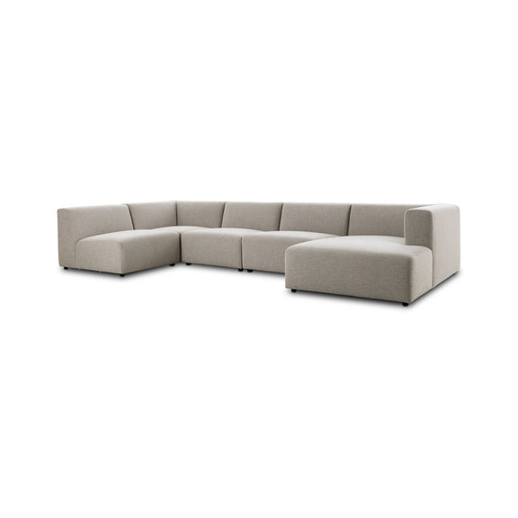 Lawndale 5-Piece Chaise Sectional - Napa Sandstone