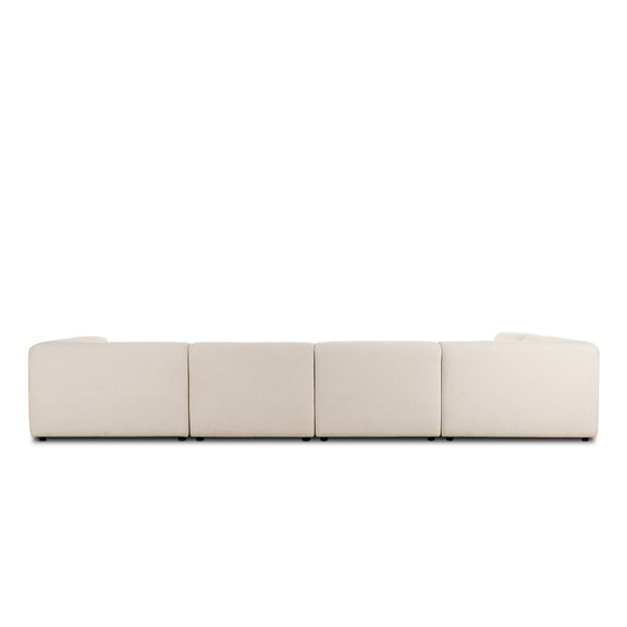 Lawndale 5-Piece Chaise Sectional - Fayette Cloud