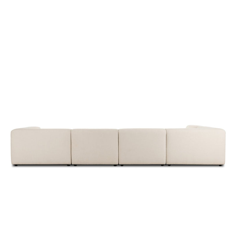 Lawndale 5-Piece Chaise Sectional - Fayette Cloud